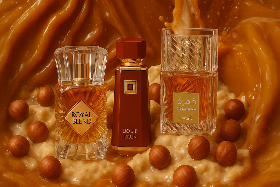 Les parfums gourmands &amp; boisés qui vont marquer 2025 : Royal Blend, Liquid Brun &amp; Khamrah